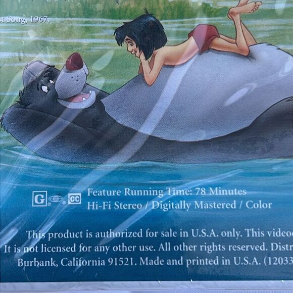 Vintage 1997 Walt Disney's Jungle Book 30th Anniversary Limited Edition VHS New - Picture 8 of 10